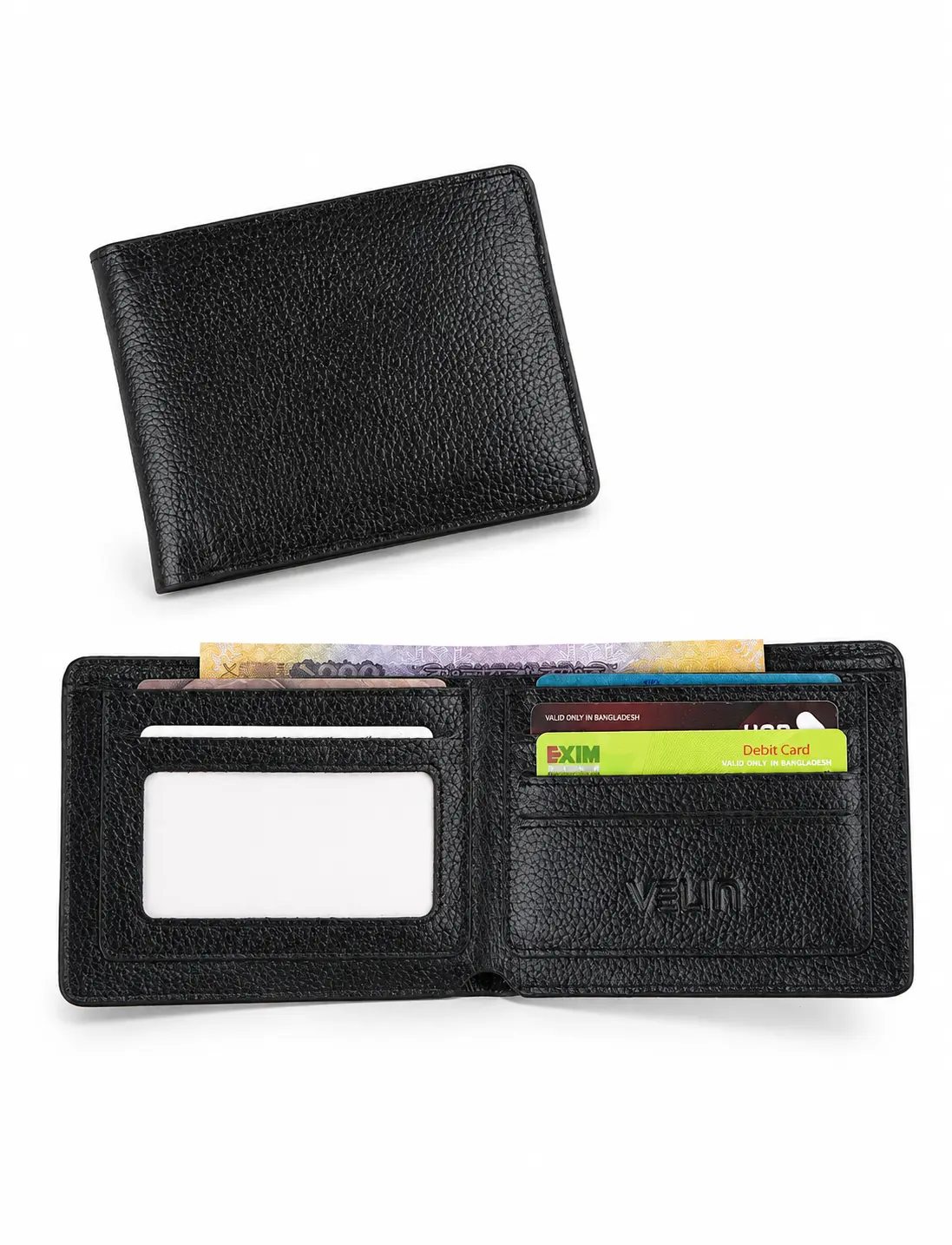 Leather Bifold Wallet | Black
